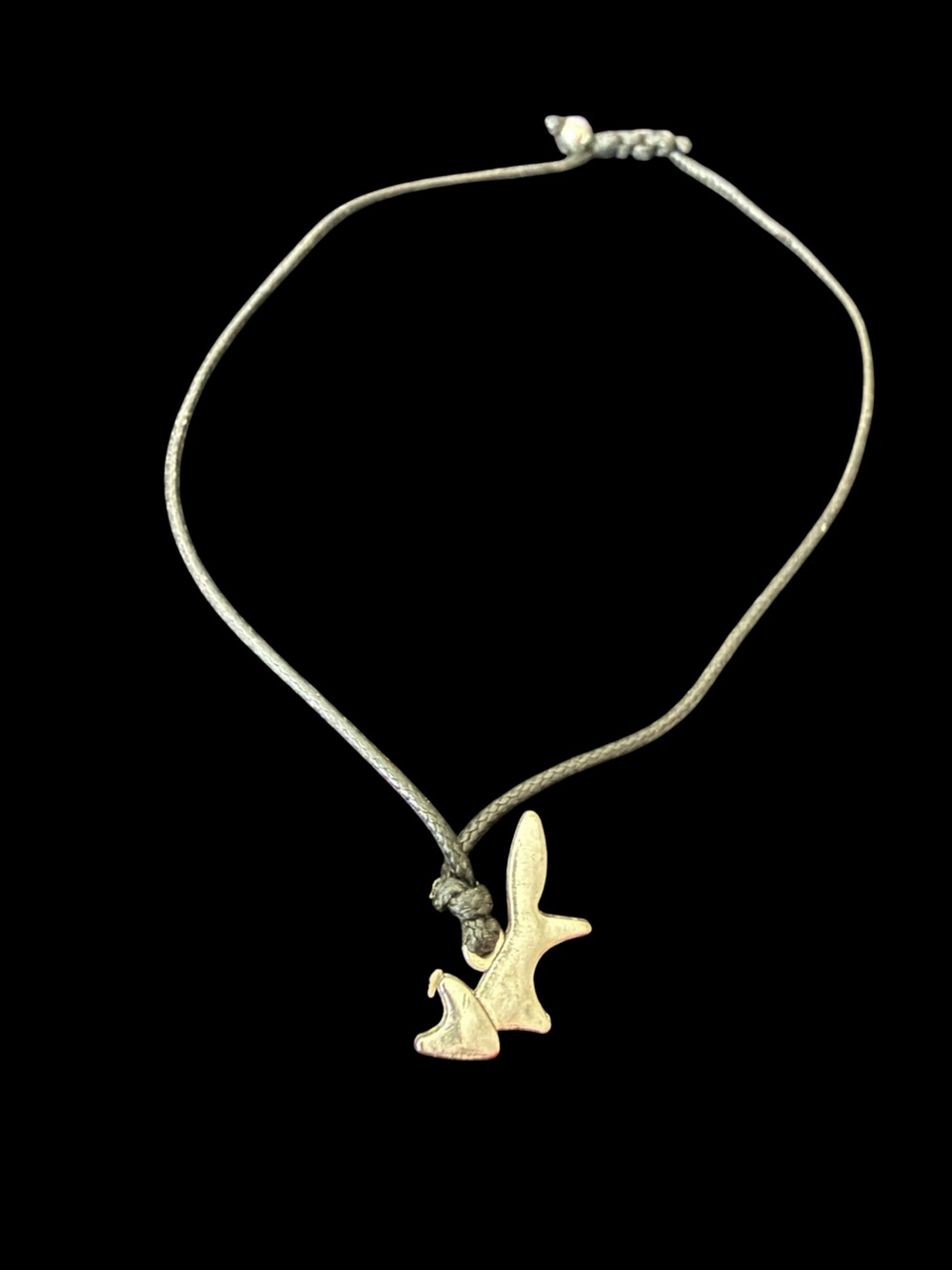 Minimalist silver-tone Fox Pendant Bracelet bracelet